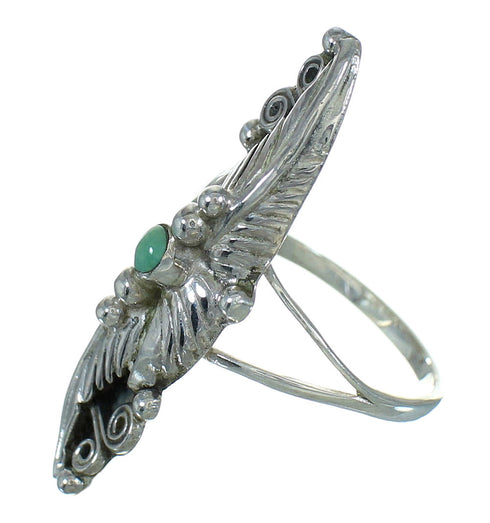 Turquoise Authentic Sterling Silver Southwest Ring Size 6-3/4 AX90450
